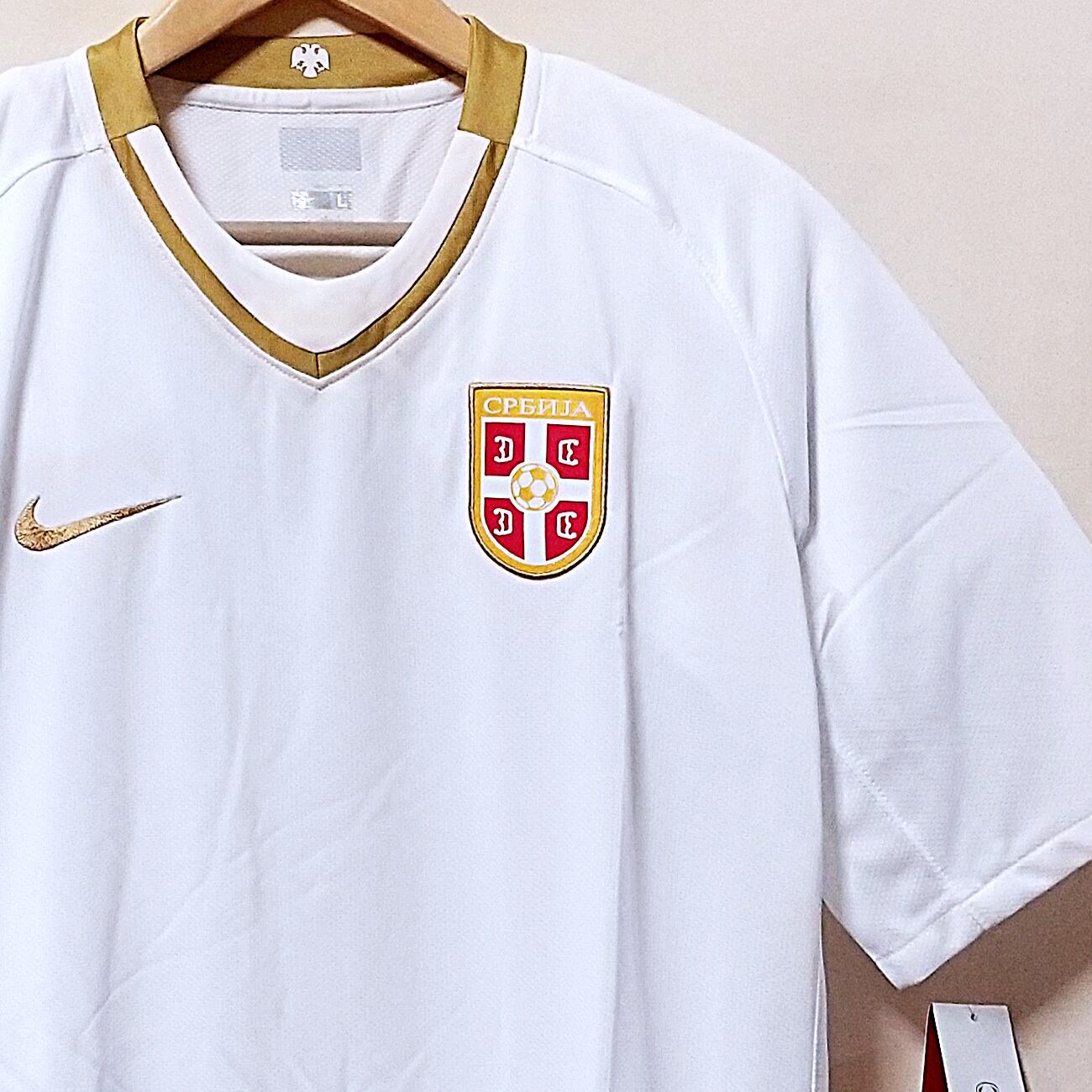 セルビア代表 2008 Nike アウェイ半袖 ユニフォーム（インポートL ...