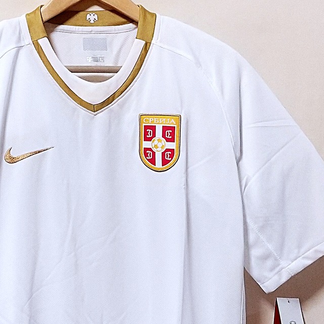 セルビア代表 2008 Nike アウェイ半袖 ユニフォーム（インポートL） | Qoly × LFB Vintage