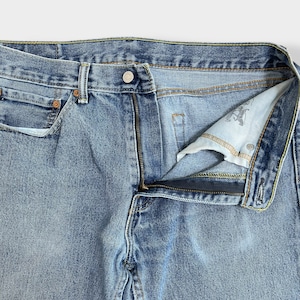 【LEVI'S】505 メキシコ製 デニム ジーパン ジーンズ テーパード ジッパーフライ W33 L32 リーバイス US古着