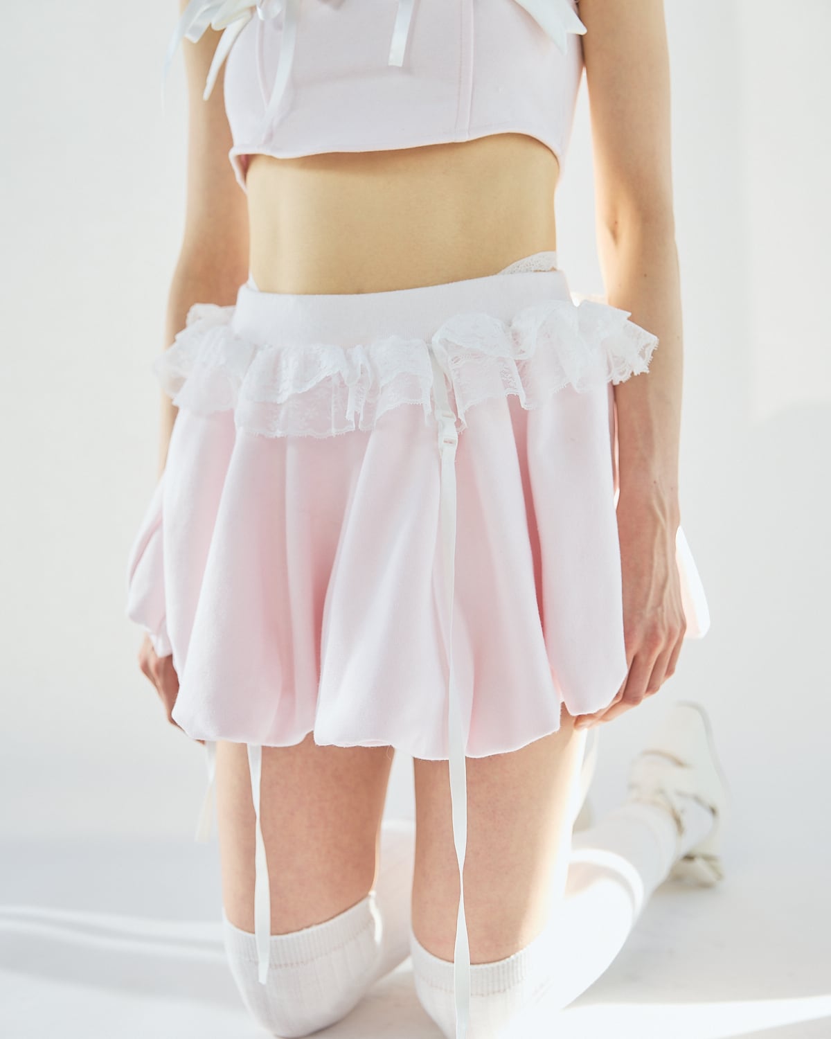 【lily★断捨離中】 SNIDEL バルーンスカート ホワイト M S/S レイヤードスウェットバルーンスカート | lilLilly official webstore
