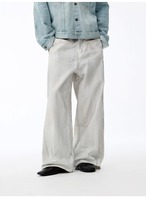 JCAESAR STUDIO White Denim Baggy Trousers