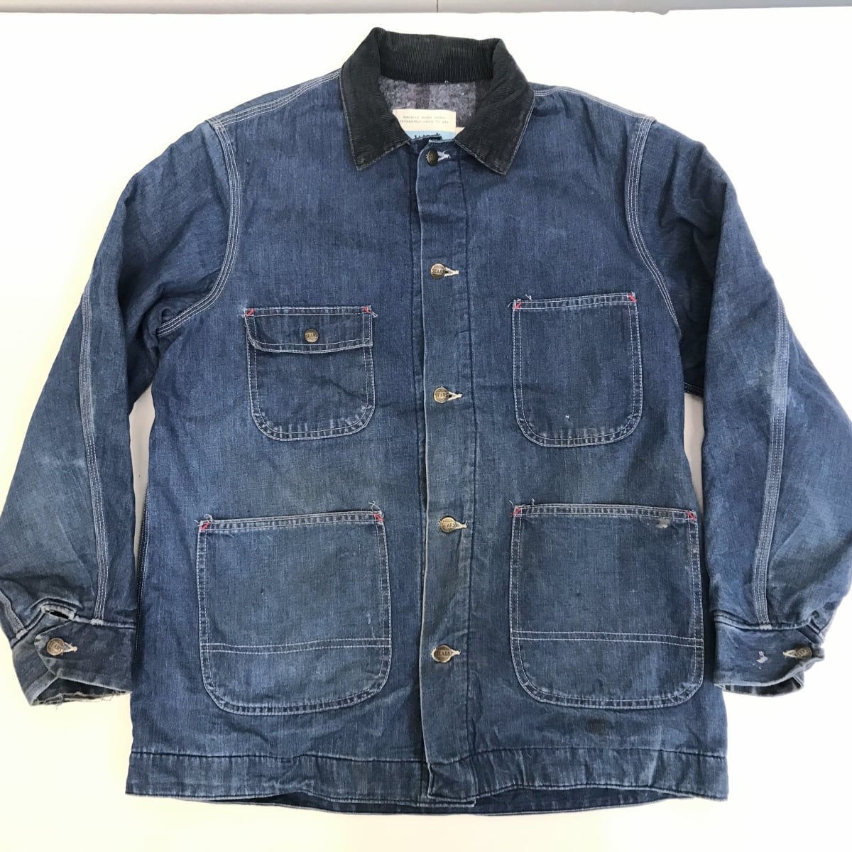 90s SEARS POCKET T SHIRT USA製 ブルー M-