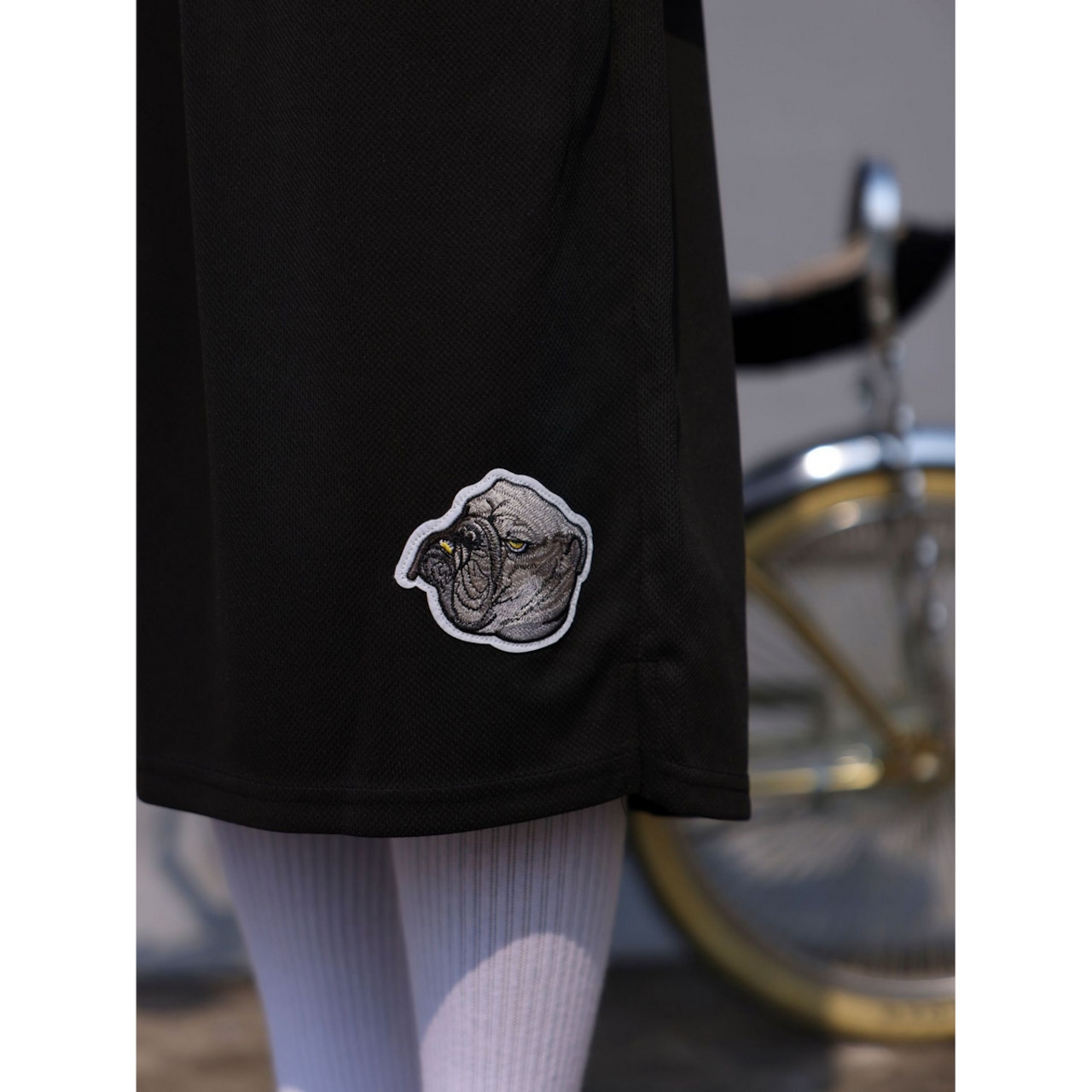 ストリート Chicano ブルドッグ 刺繍ショーツ P212