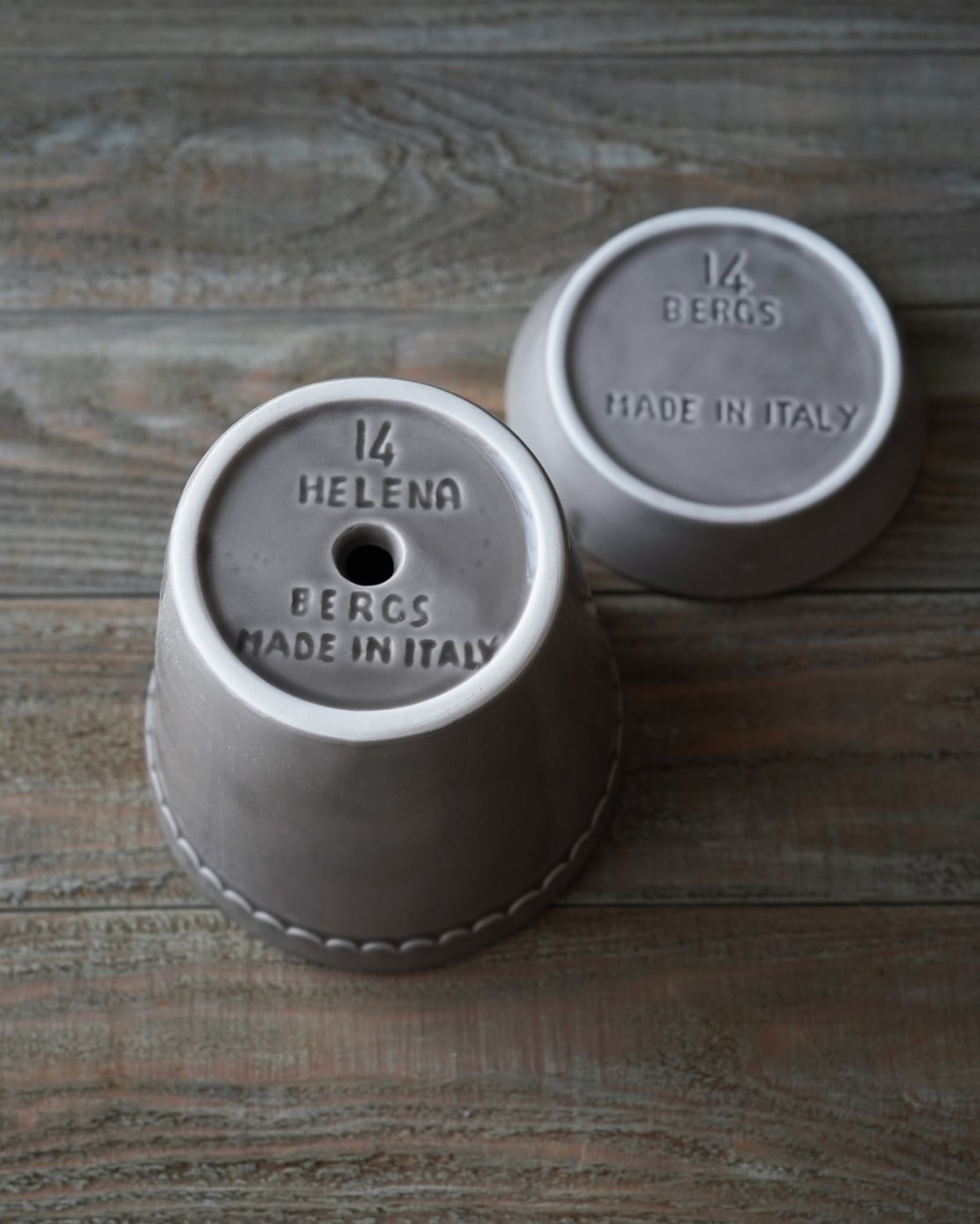 Bergs Potter】ヘレナ Ø14 cm グレー 植木鉢 【バーグスポッター