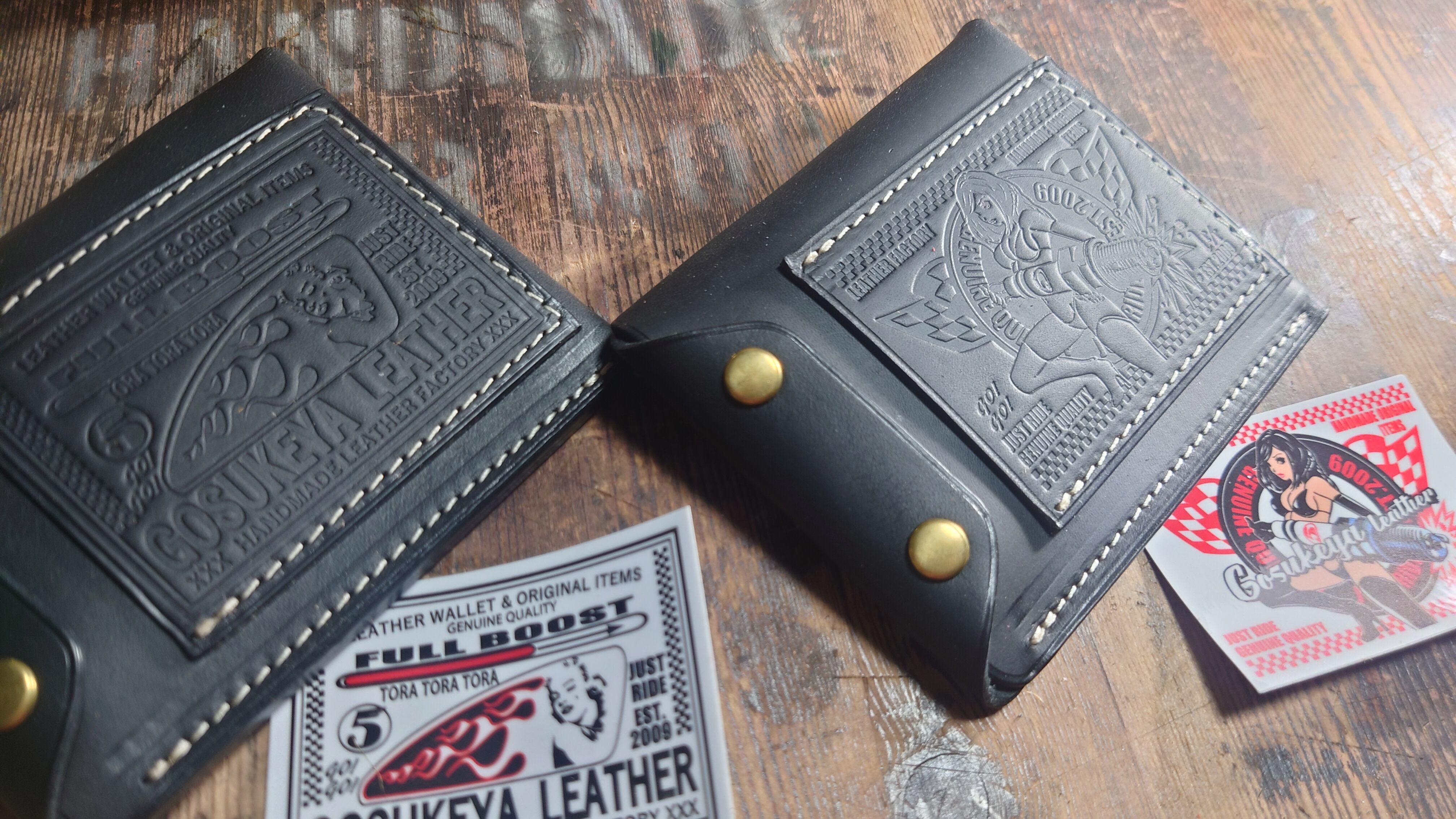 ライダースミニウォレット改 BB Riders Mini Wallet 改 Black Beauty