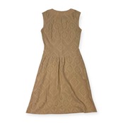 リネン混 TRUSSARDI トラサルディ リボン ノースリーブ ワンピース 40/ベージュ レディース