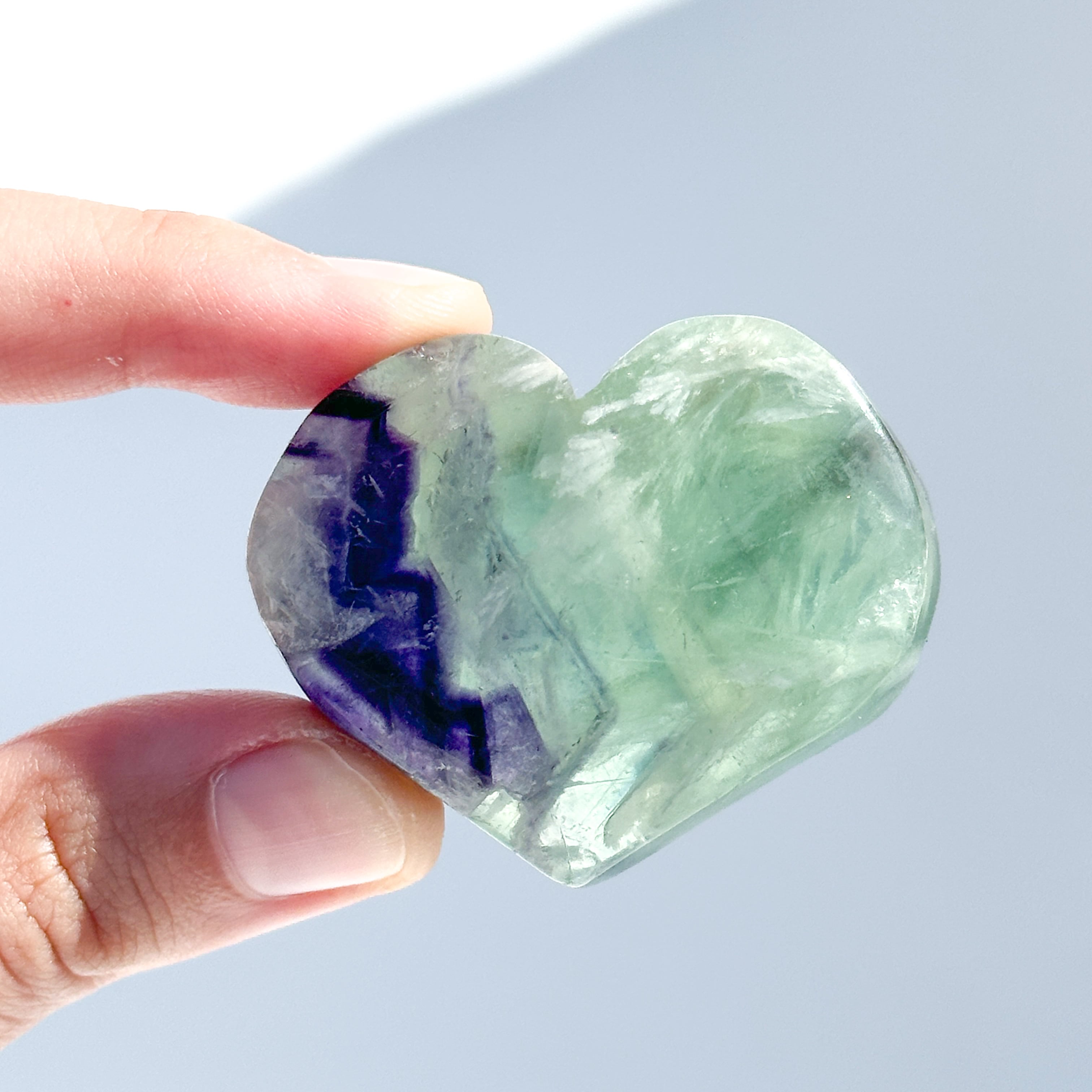 エンジェルフェザーフローライトハート 31◇ Angel Feather Fluorite