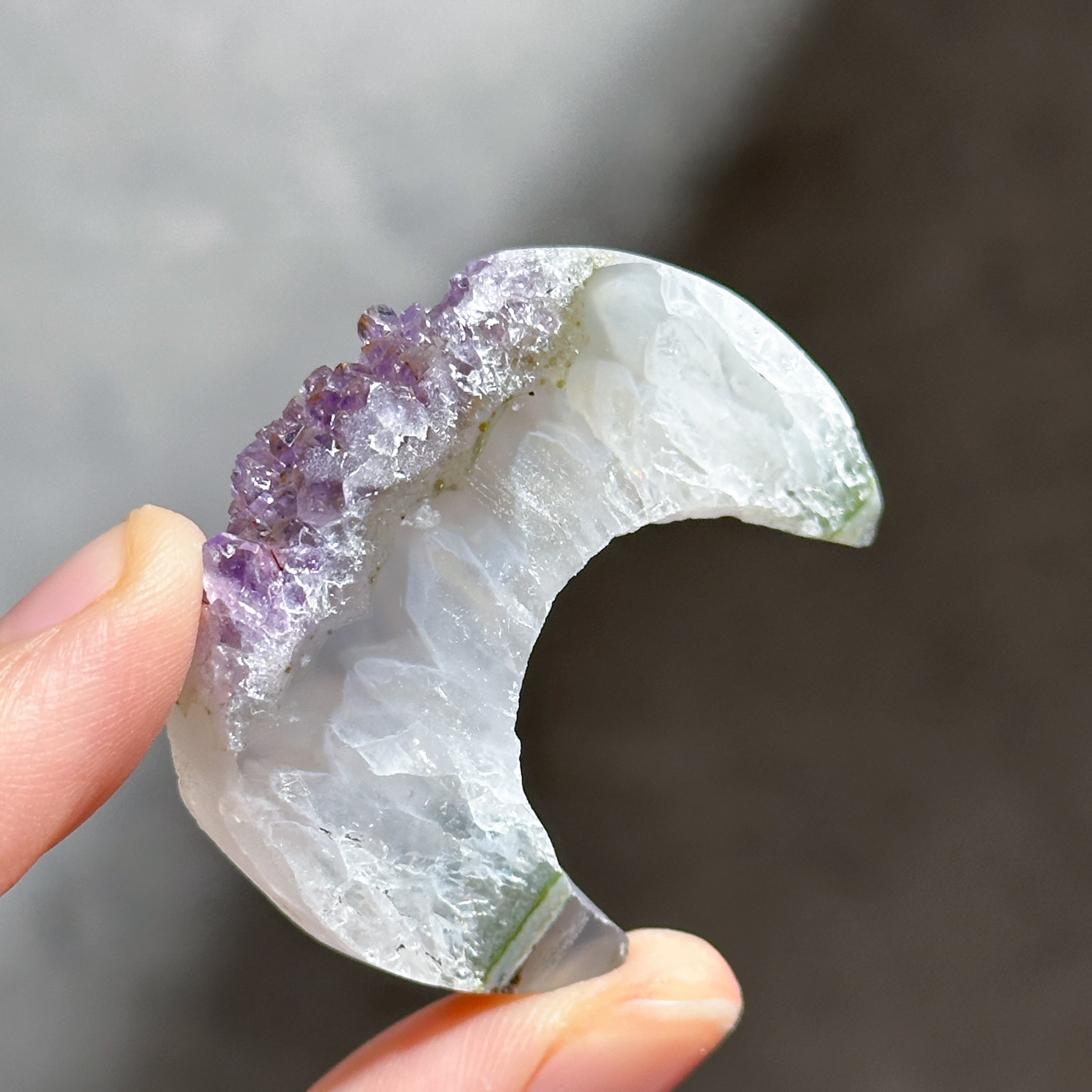 アゲート×アメジスト 月84◇ Agate × Amethyst ◇天然石・鉱物
