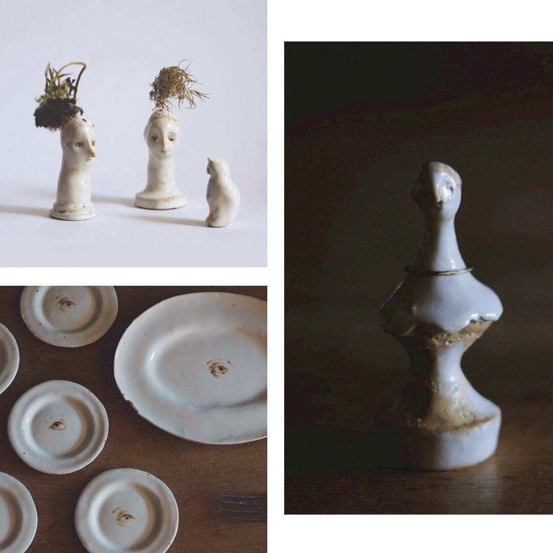 miss platicca 「Pörtrait」#56 OPERA LENGTH NECKLACE OF TWO WHITE