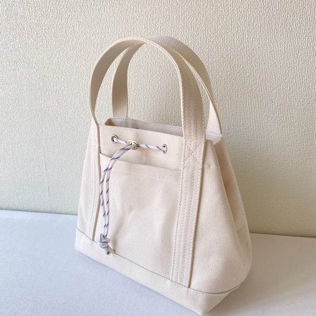 【全9色】巾着トートバッグ／倉敷帆布 8号帆布【受注制作】