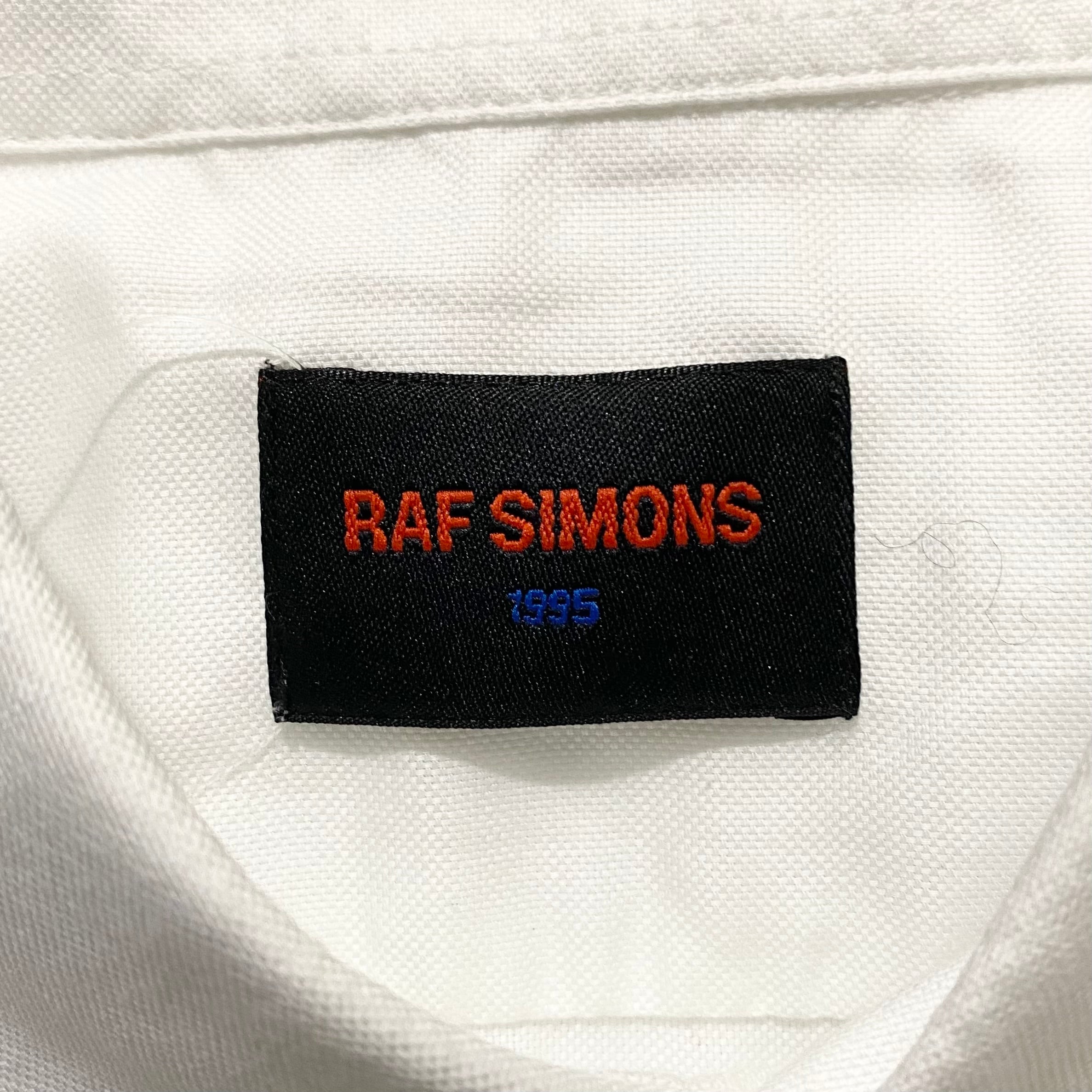 【送料&関税込】Raf Simons Logo Embroidery T-shirt RAF SIMONS “R” embroidery white shirt | NOIR ONLINE