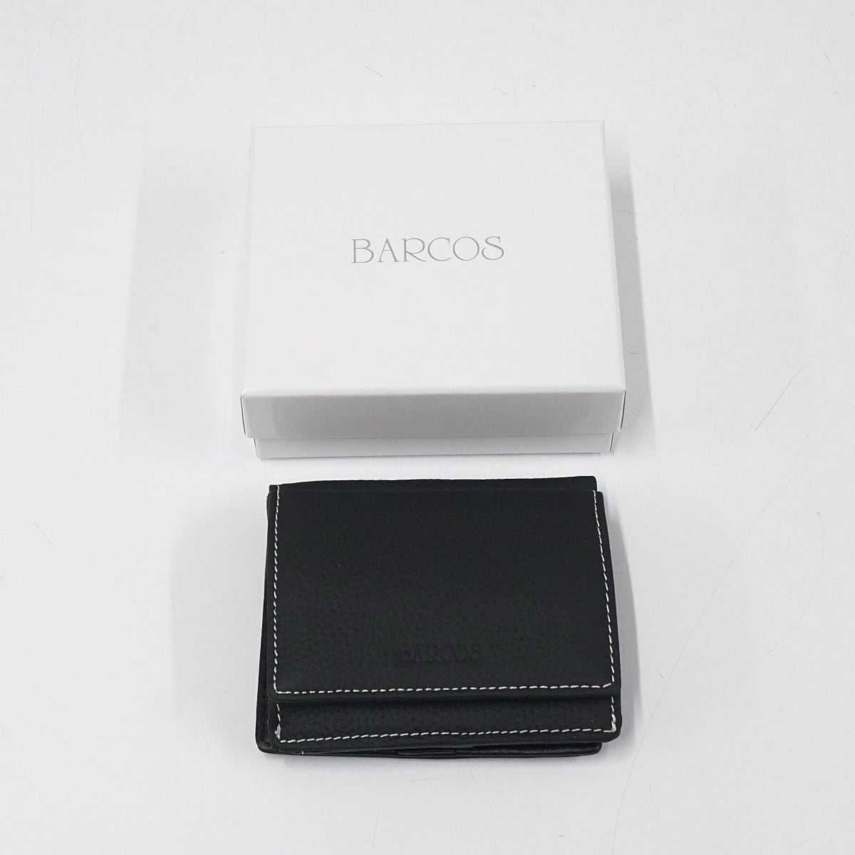 BARCOS バルコス シュリンクレザーミニウォレット USED超美品 財布 二