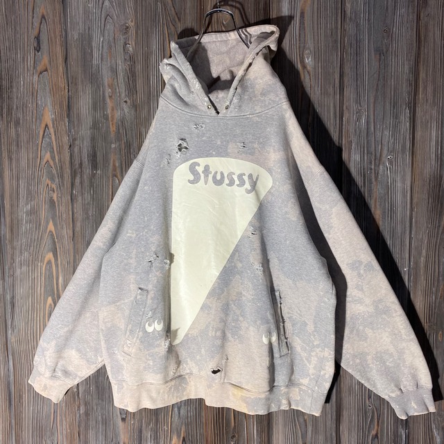 ［Stussy］shine in the dark broken hoodie