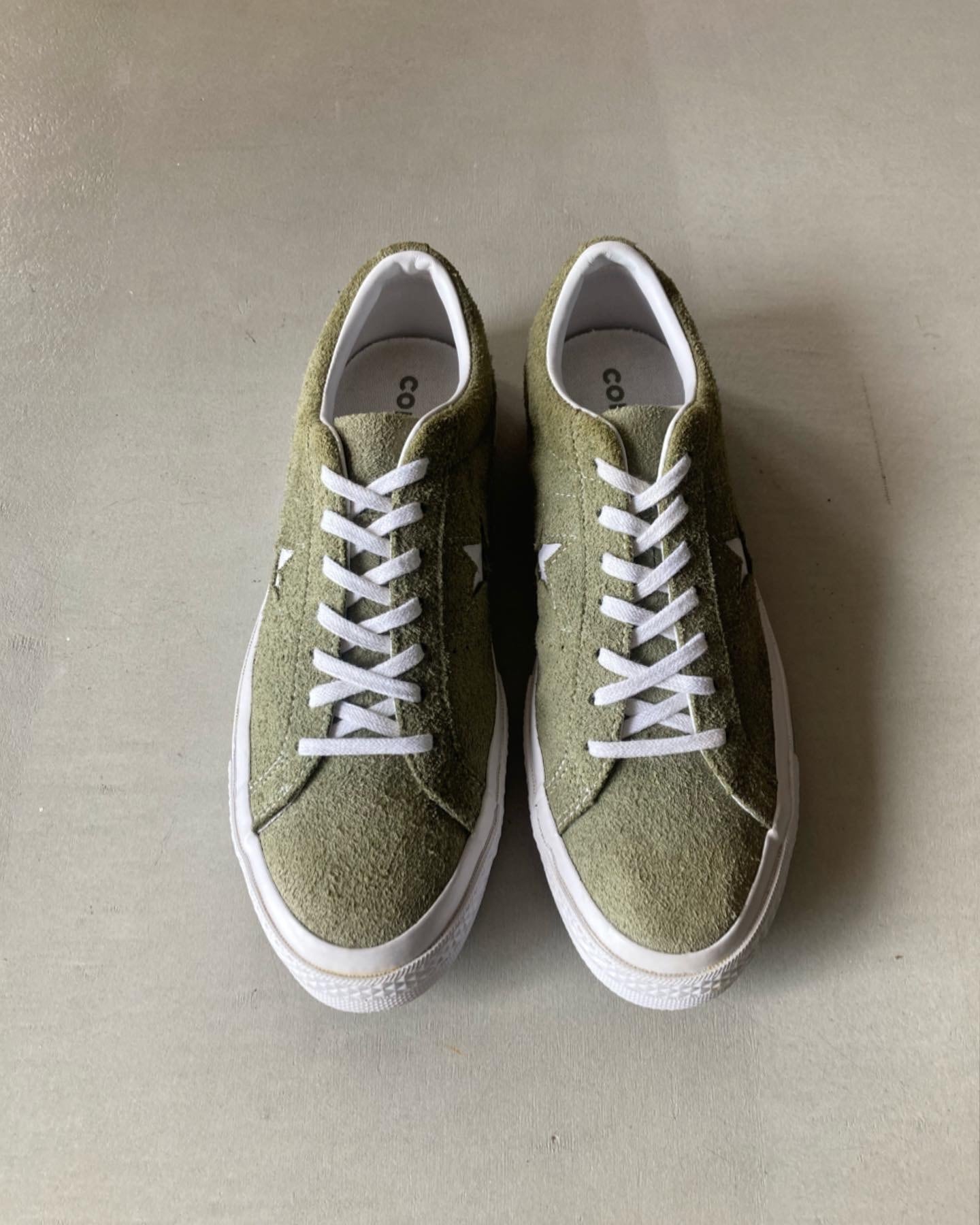 00s コンバース ワンスター スエード スニーカー 抹茶 オリーブ 27cm