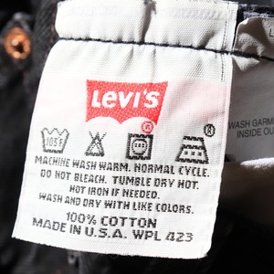 美品 31×32 Levi’s 501 USA サルファーブラック デニムパンツ リーバイス