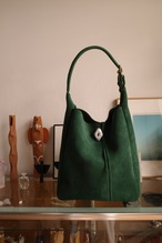HORN-green suede-