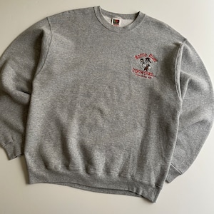 -USED- IRONWORKS INC. CREWNECK SHIRTS -GREY- [L]