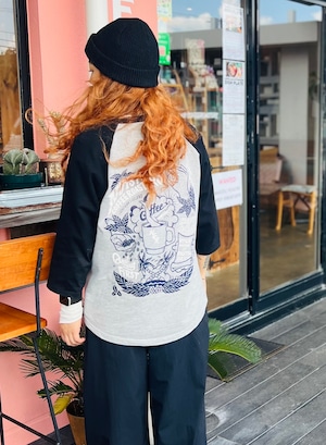 【NUTSTOWN】MO' COFFEE RAGLAN Tee【KEEP WEIRD】