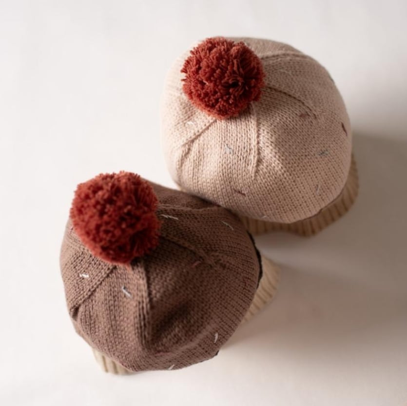 mocmof モクモフ | カップケーキ ニット帽 チョコレート ストロベリー