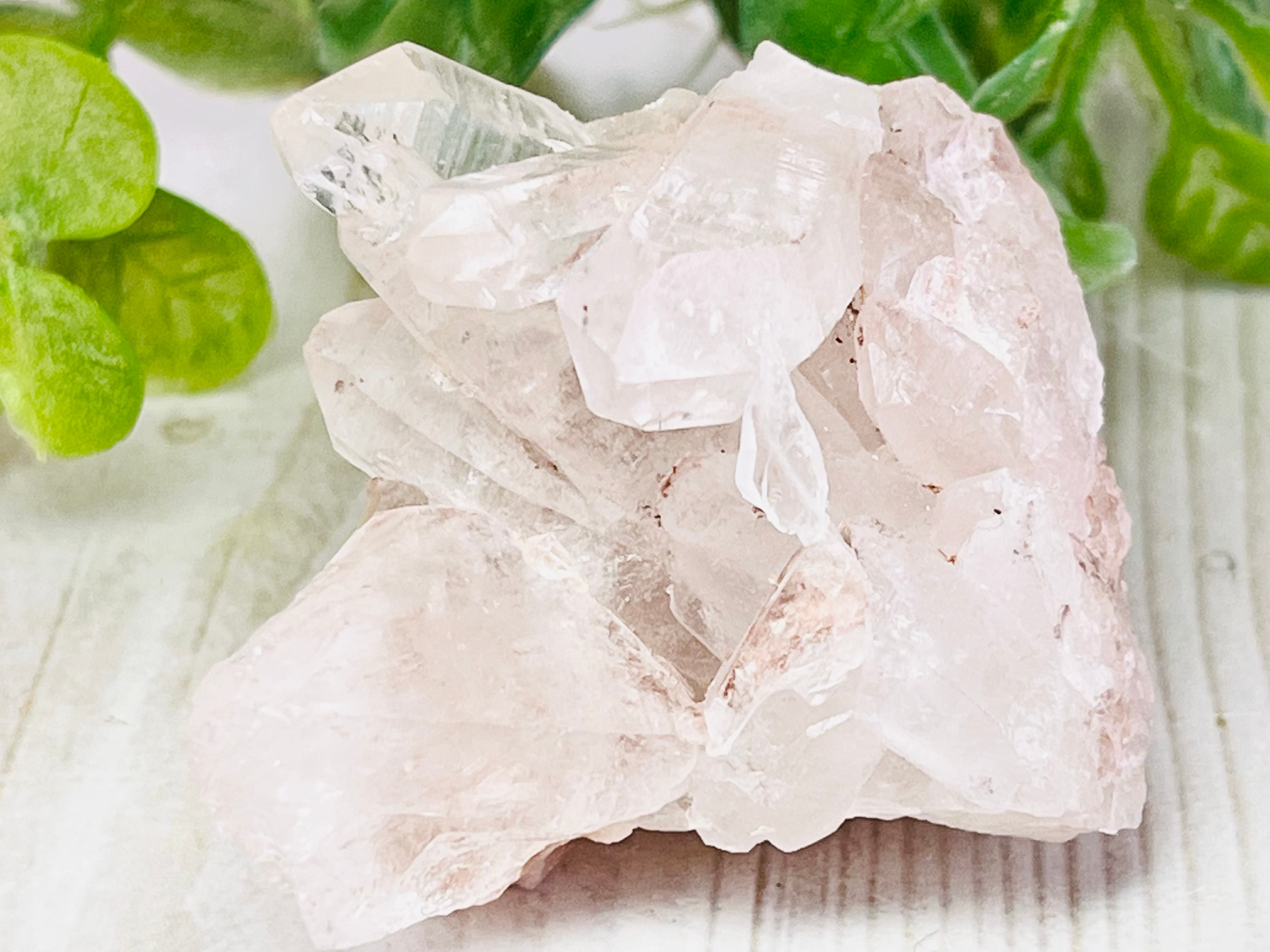 ダウ ホワイトファントム ✨ヒマラヤ ピンク水晶 原石 ポイント | Halo