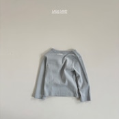 LALALAND 26/SS (Kids)Eyelet slim long-sleeve tee