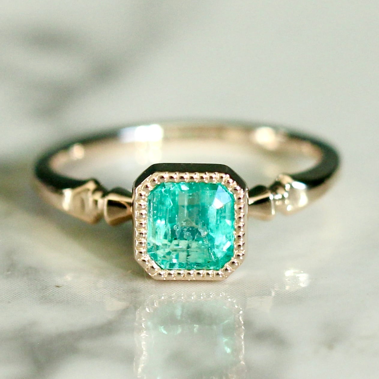Emerald ring / K10 | CURA JEWELRY