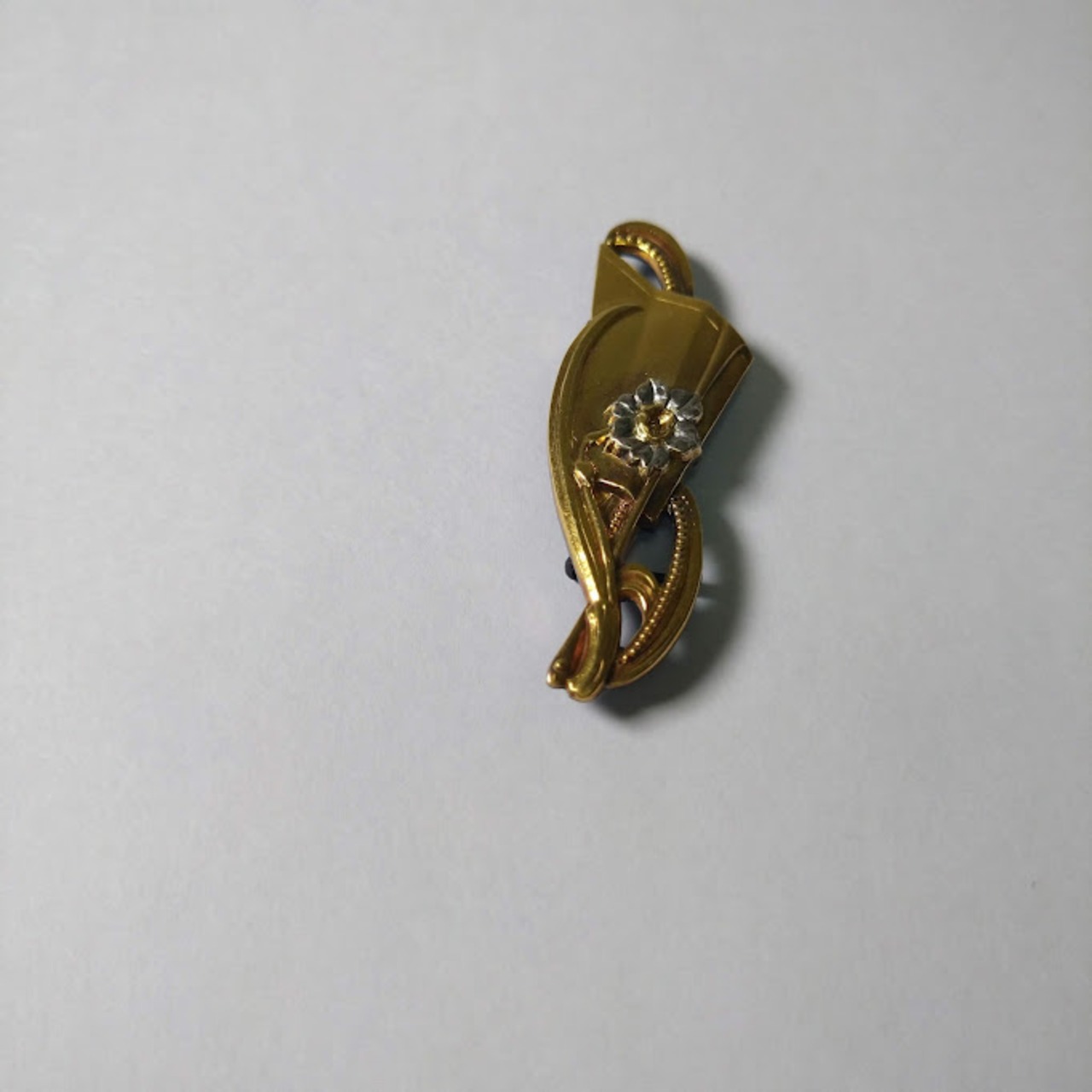 時代金工和装小物古銅能面帯留時代箱付MR4979