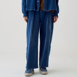 【Boutique Ordinary】Velveteen Denim Tuck Pants