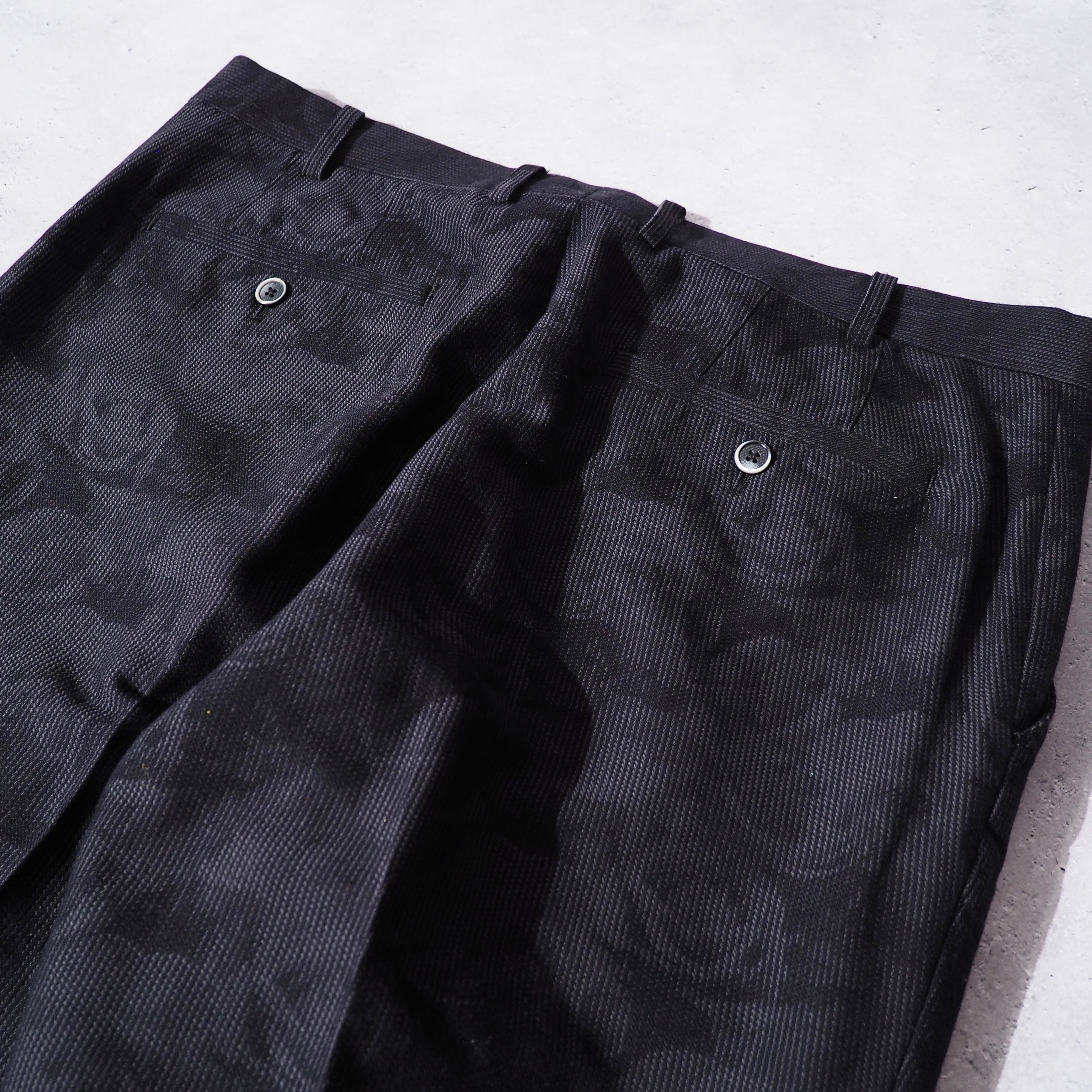 ” INTERMEZZO ” Rose flower printed Beautiful silhouette slacks pants