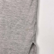 RALPH LAUREN ラルフローレン SKINNY FIT ワンポイント 鹿の子 半袖 ポロシャツ M/グレー レディース
