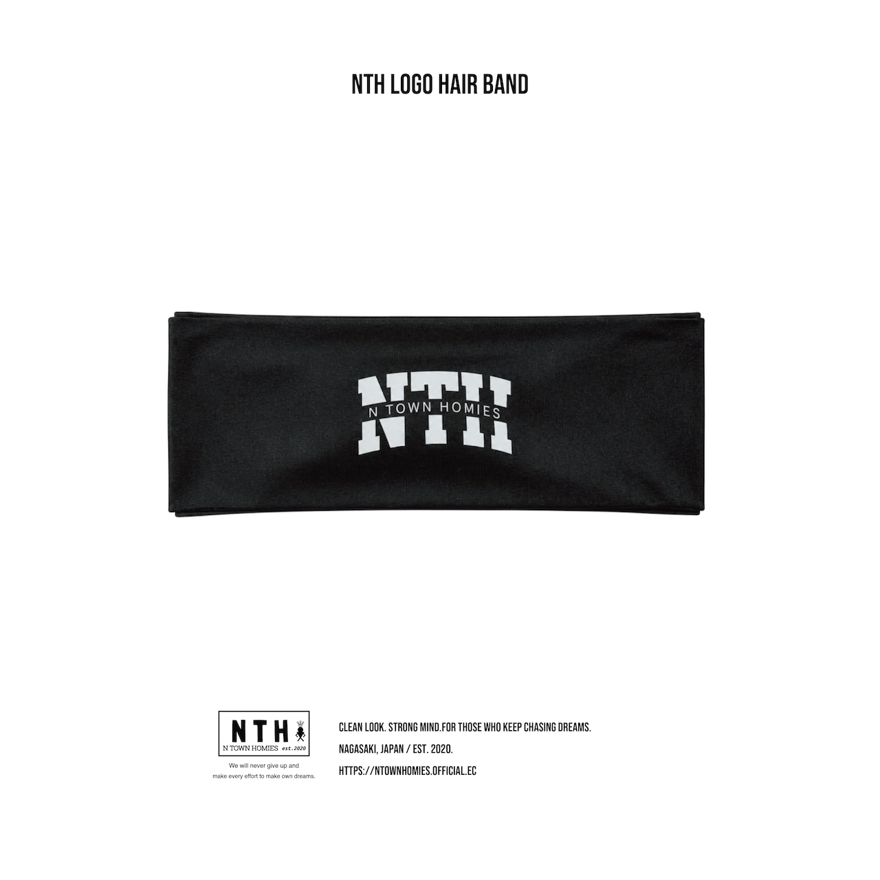 NTH LOGO HAIR BAND color Black - 1