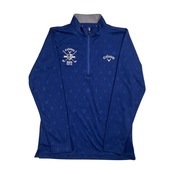 Callaway キャロウェイ 総柄 ハーフジップ プルオーバー 長袖シャツ サイズ M /ネイビー系 メンズ