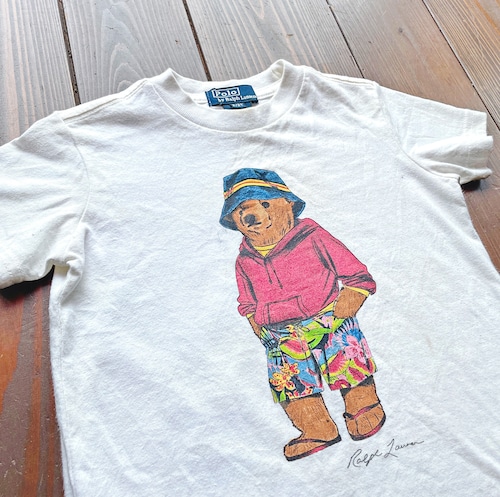 90s〈Kid's〉Ralph  Lauren〝 POLO BARE 〟 T-Shirt  Size 2／2T
