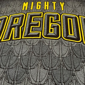 【CSG】カレッジ オレゴン大学 Mighty Oregon Tシャツ アーチロゴ L US古着
