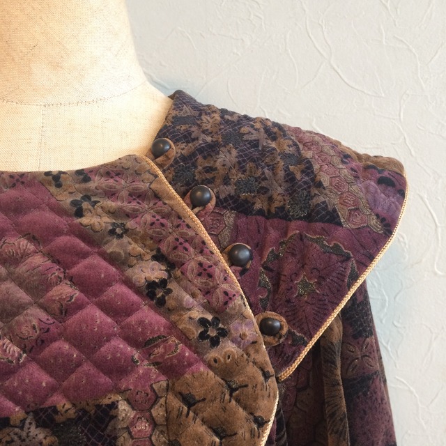 patchwork print dress