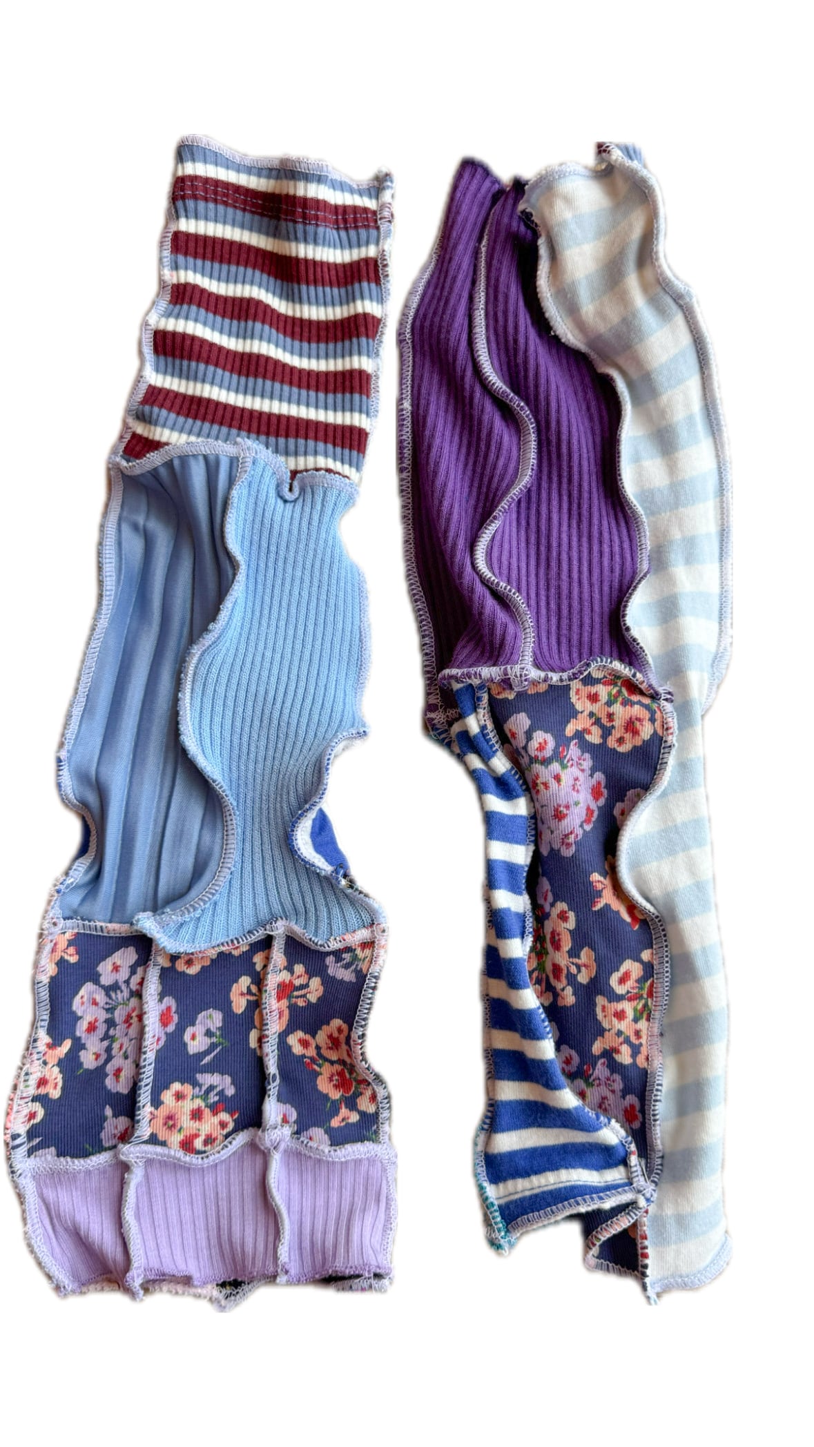 ■patchwork arm cover(long)■purple系