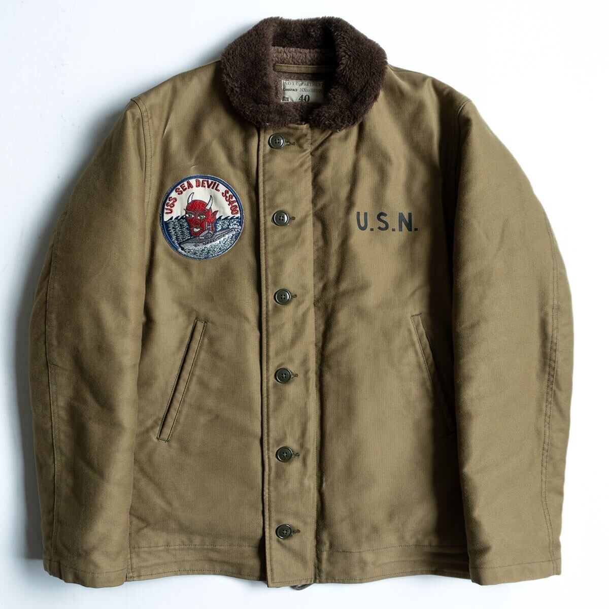 美品】THE REAL McCOY'S 【N-1 DECK JACKET 】40 デッキジャケット