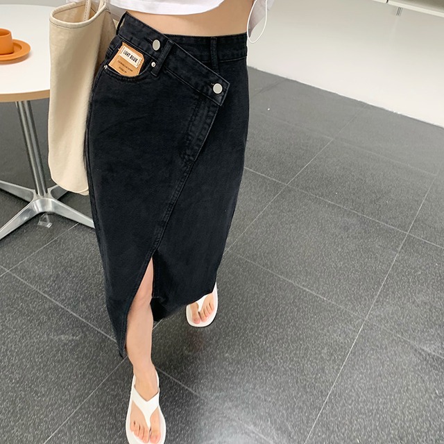 スカート サマーカジュアルハイウェストウェスト 夏物 ビッグFスモールZ韓国24515325808