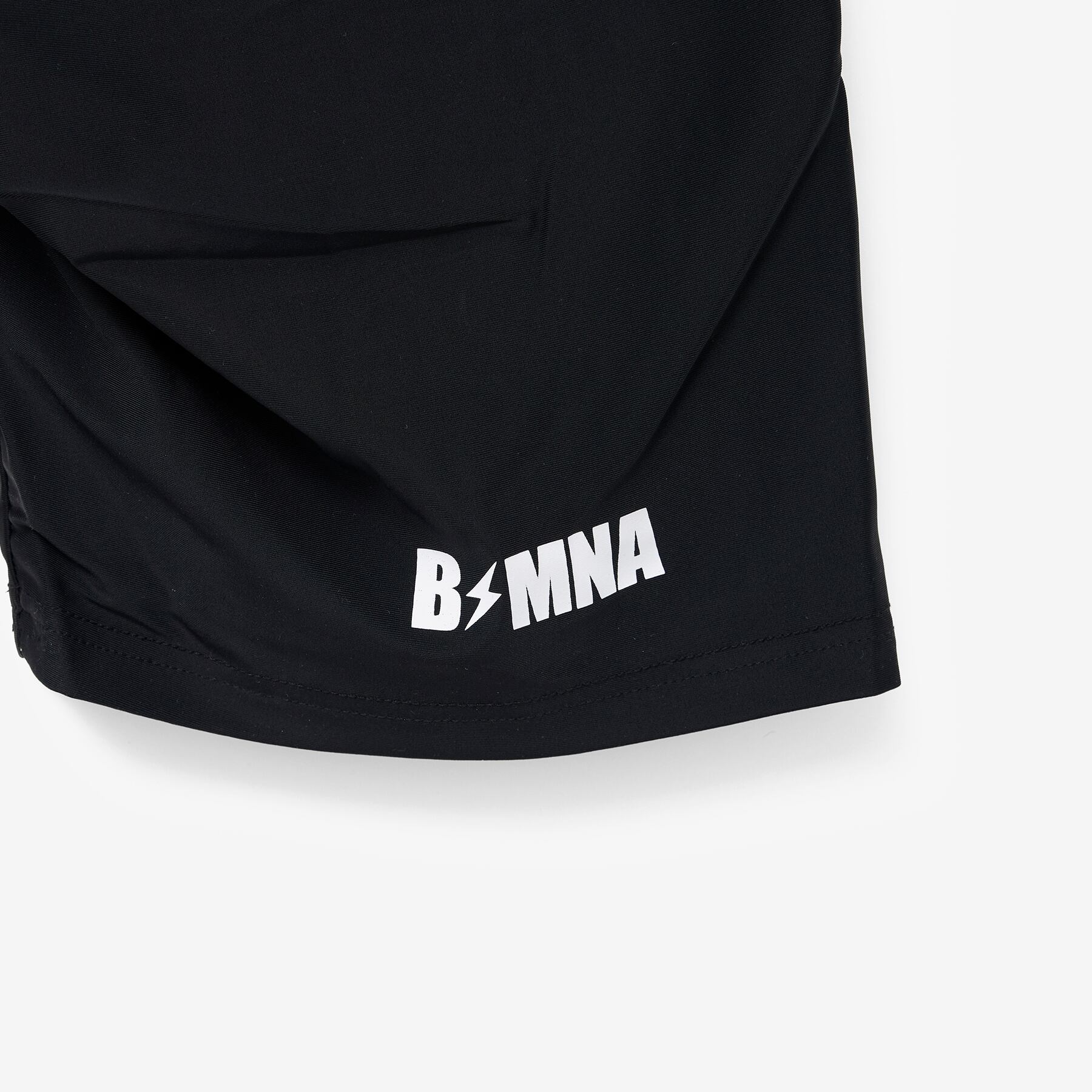 サイドリブ編みUVラッシュハーフパンツ ［BLK］［LIMITED