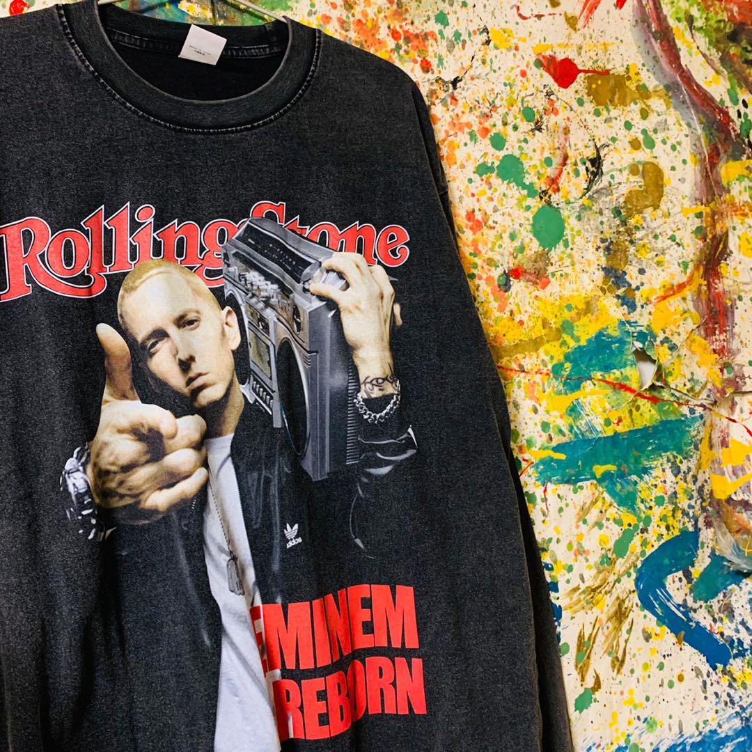 EMINEM メンズ ロンＴ 長袖 ラッパー 黒L XL エミネム エイトマイル ...