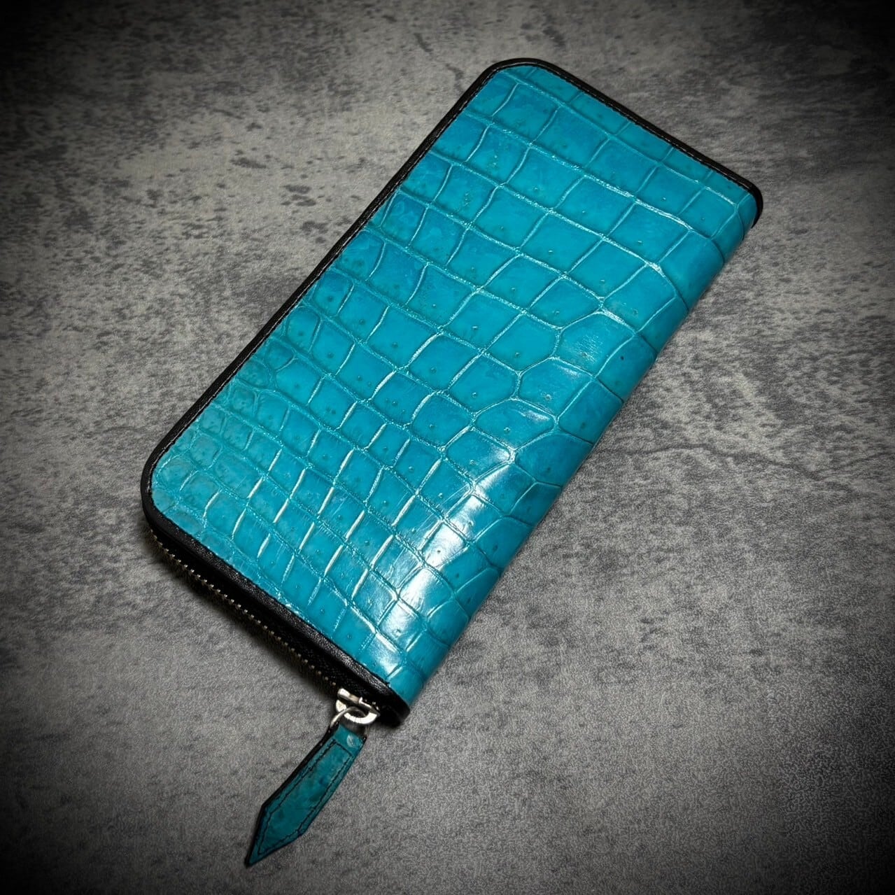 VALLGO Leather Shop クロコダイル ガルーシャ 財布