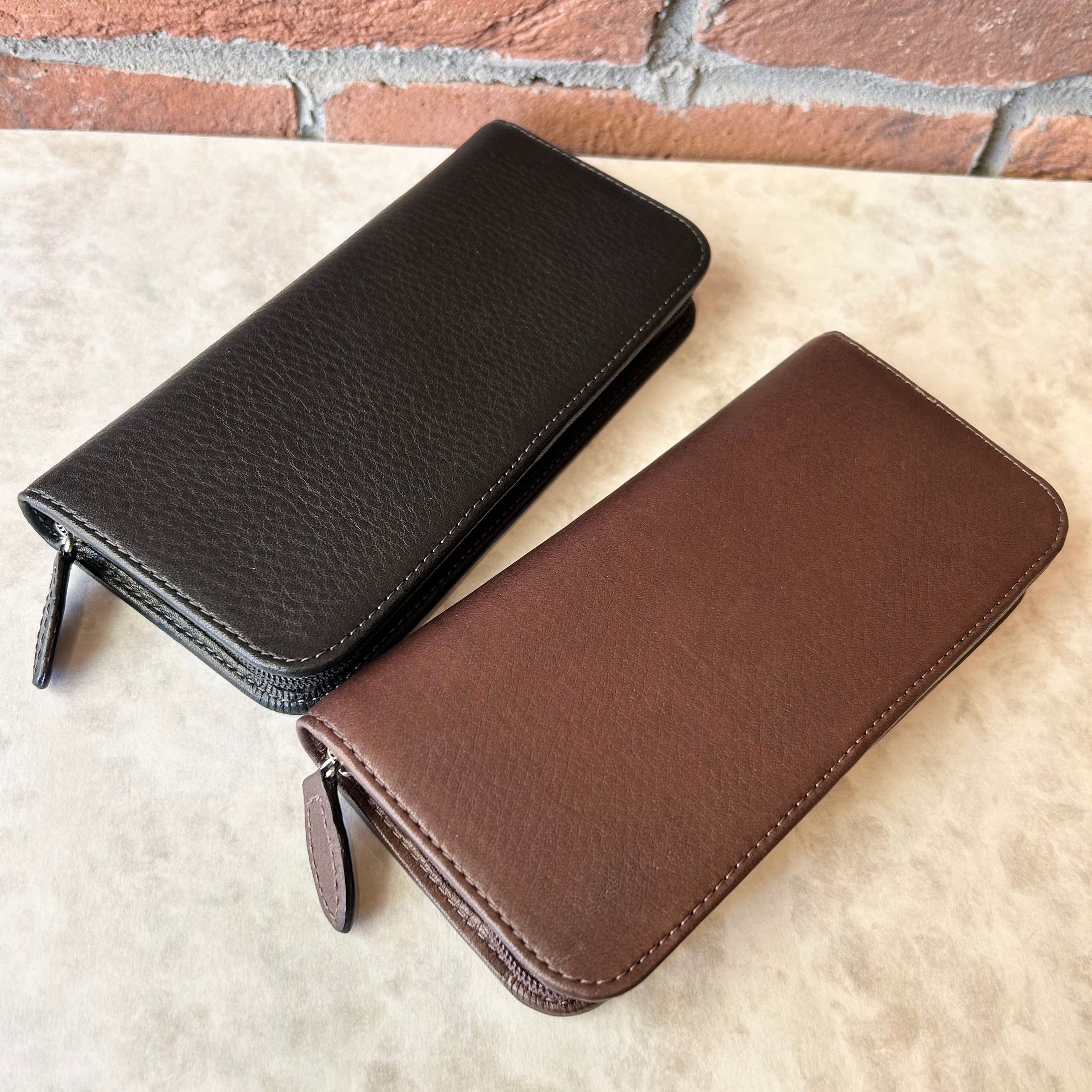 バハギア & クラフト ラウンドジップペンケース 10本挿し (プエブロ革