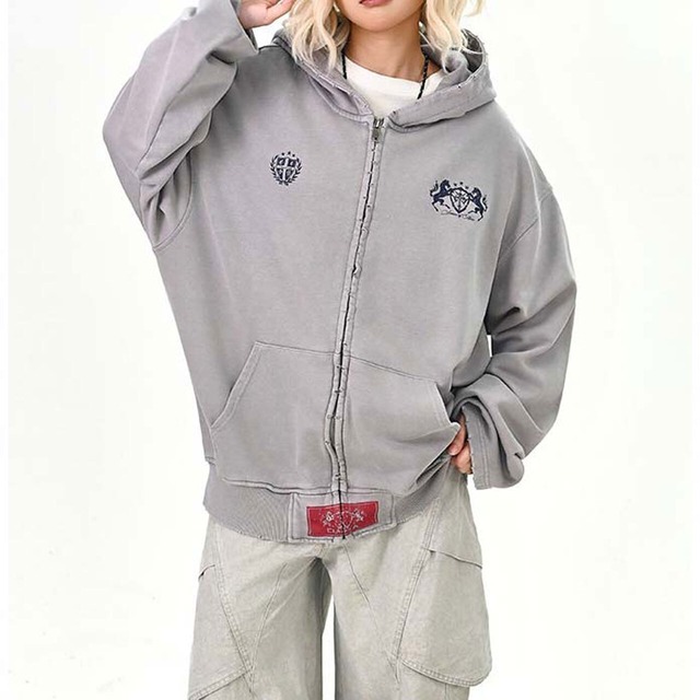 エンブレムミックスアーバンムードジップフーディ 2col   R01633