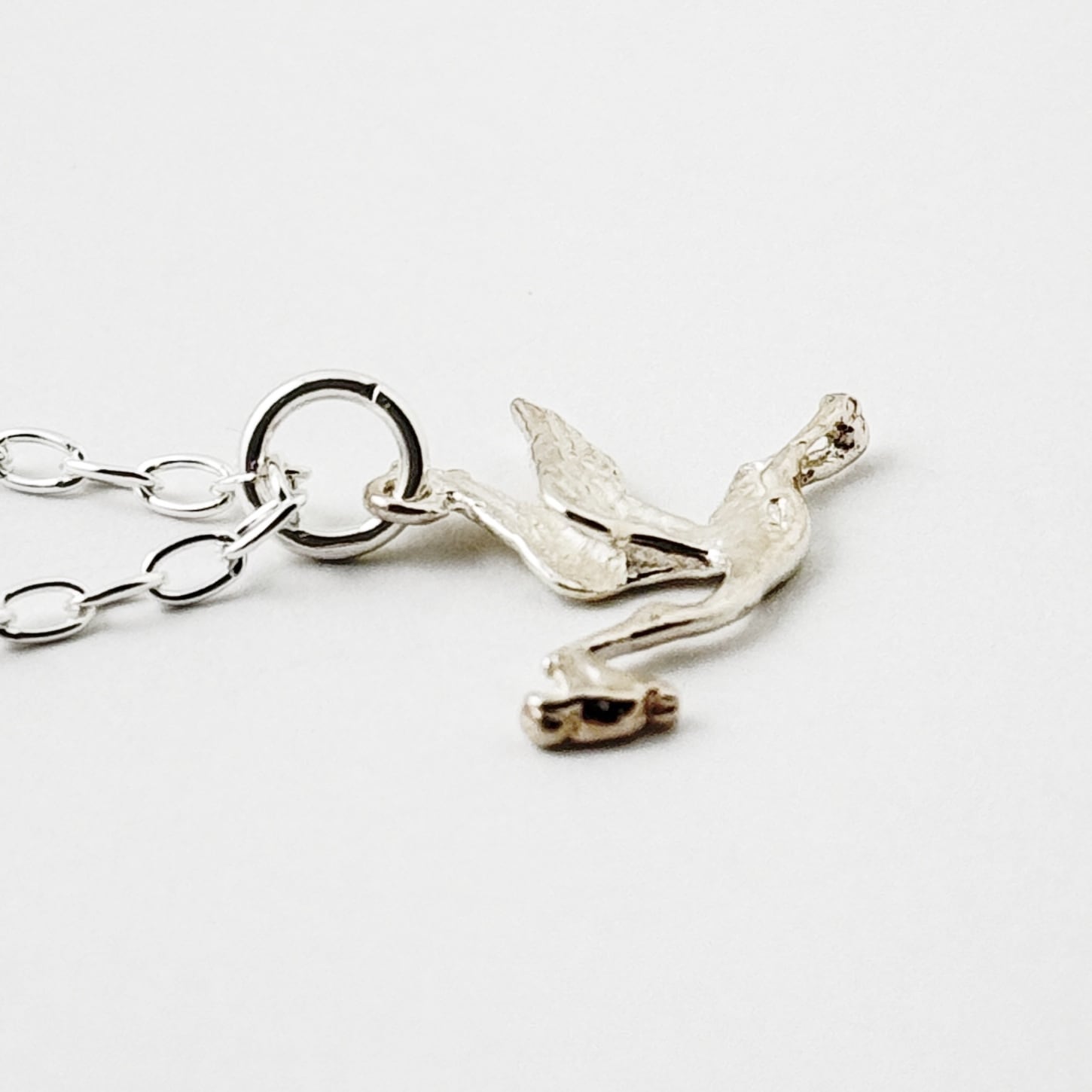 幸運を運ぶ コウノトリ ネックレス | 【公式通販】鎌倉のシルバー