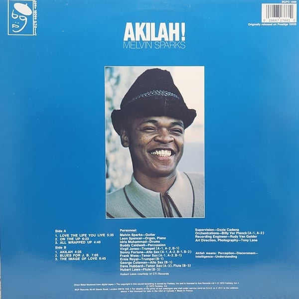 Melvin Sparks / Akilah! [BGPD 1066] - 画像2