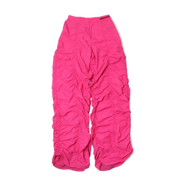 AnnaSuiNYC 00s GatherNylonEasyPinkPants