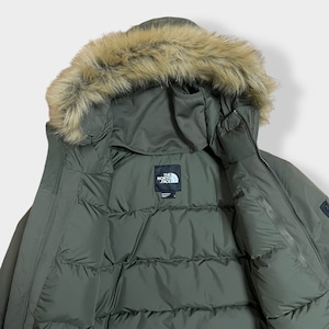 【THE NORTH FACE】 STOVER JACKET グースダウン 550フィル US限定 日本未発売 カーキ 刺繍ロゴ  DRY VENT カーキ アウター L アウトドア ノースフェイス US古着