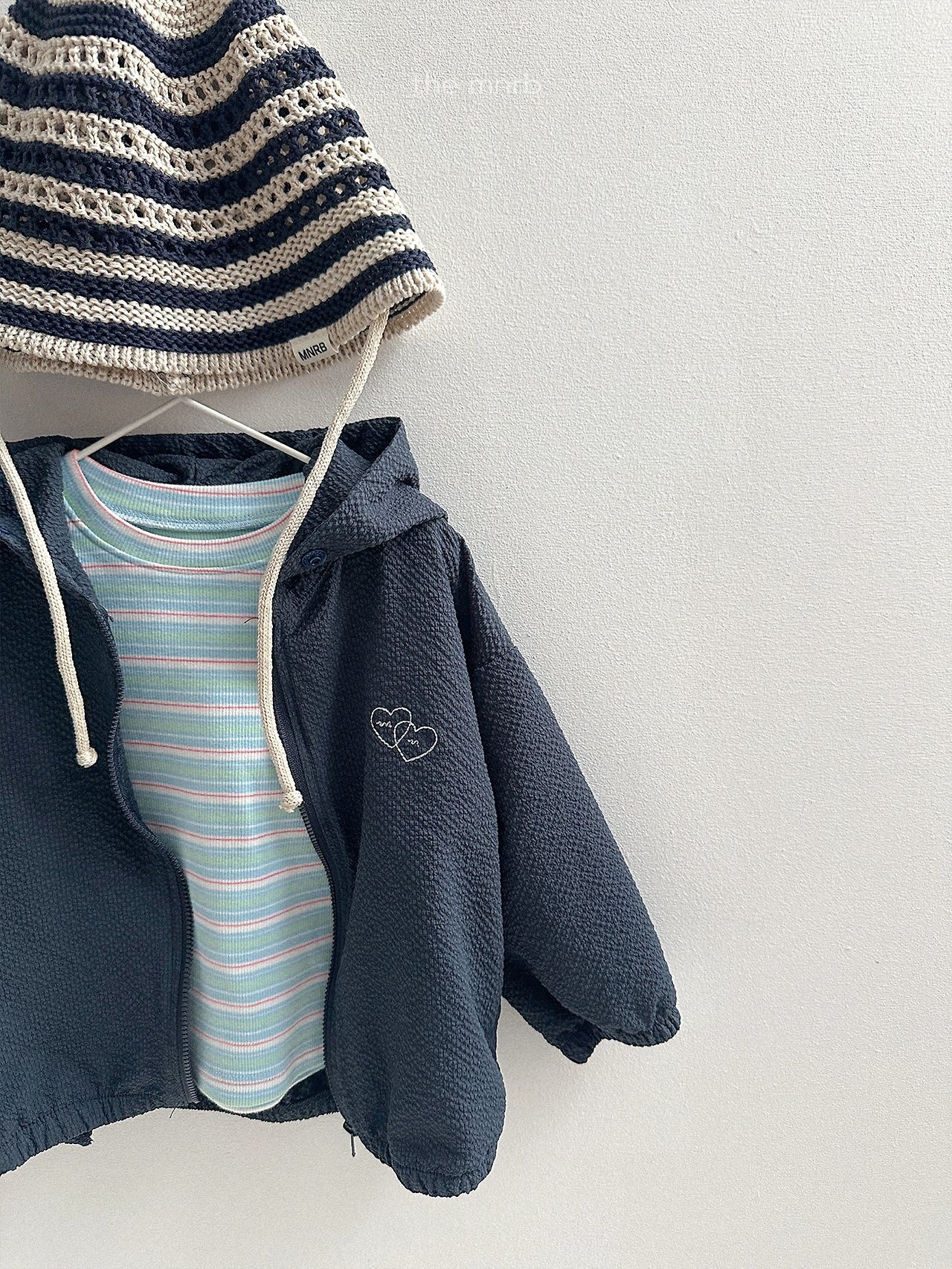 【取寄/韓国直送】minirobe 26/SM キキストライプTシャツ｜夏服｜韓国子供服