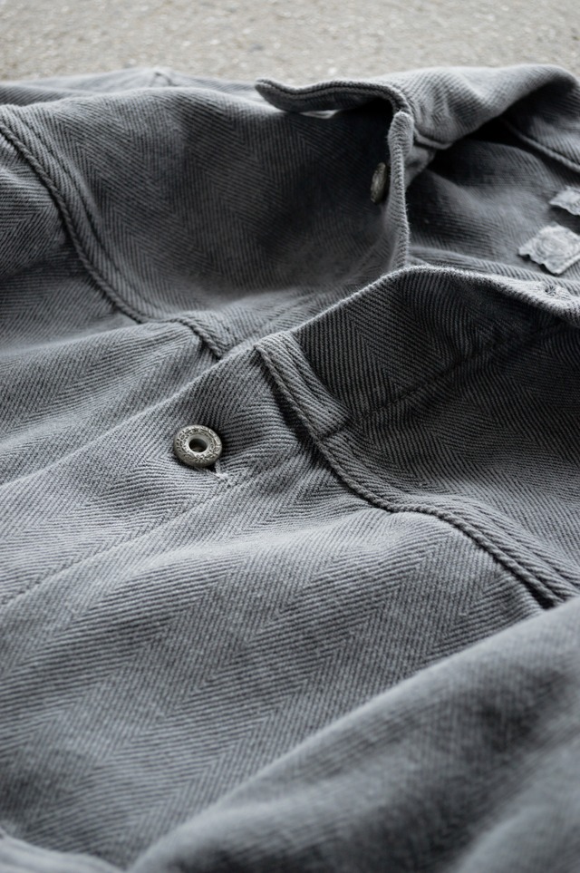 SEUVAS 10oz Heavy Herringbone Canvas Tracker Jacket "Dyed SUMI" Made in Japan Kurashiki ソウバス 倉敷帆布 2nd型 トラッカージャケット 炭染め