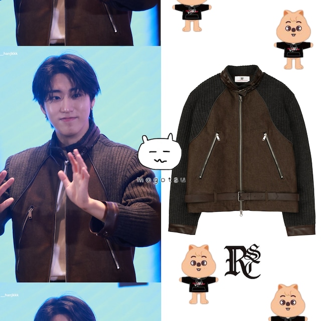 ★Stray Kids ハン 着用！！【RSSC】POP Pink Brush Denim Pants LIGHT BLUE